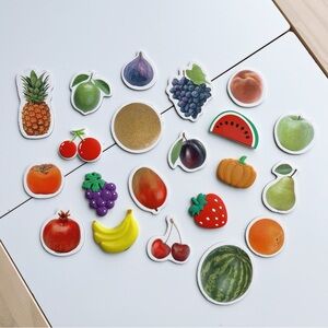 ✨2 for 10$✨ Fruit Fridge Magnets Set - Kids/Toddler Toys